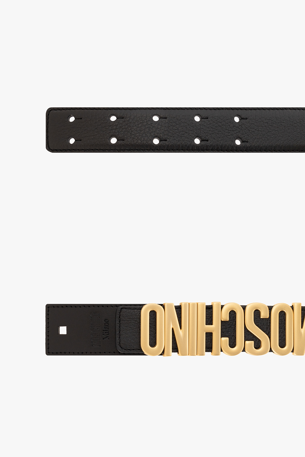 Black clearance moschino belt